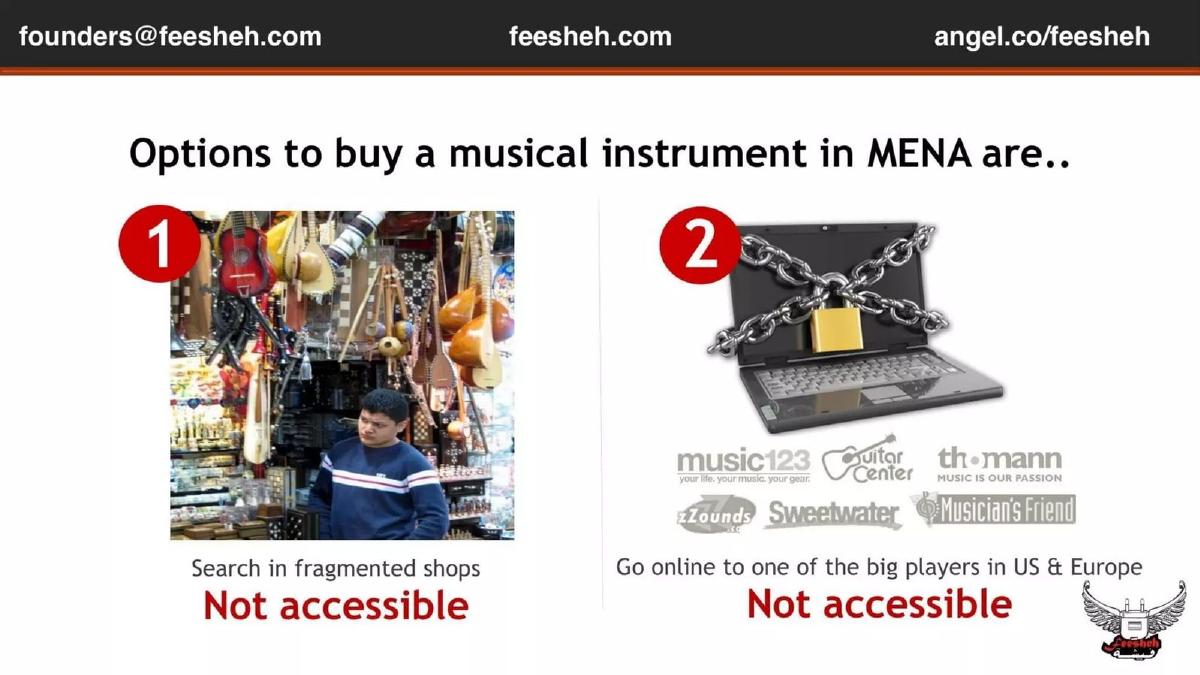 Feesheh pitch deck slide 4 of 12
