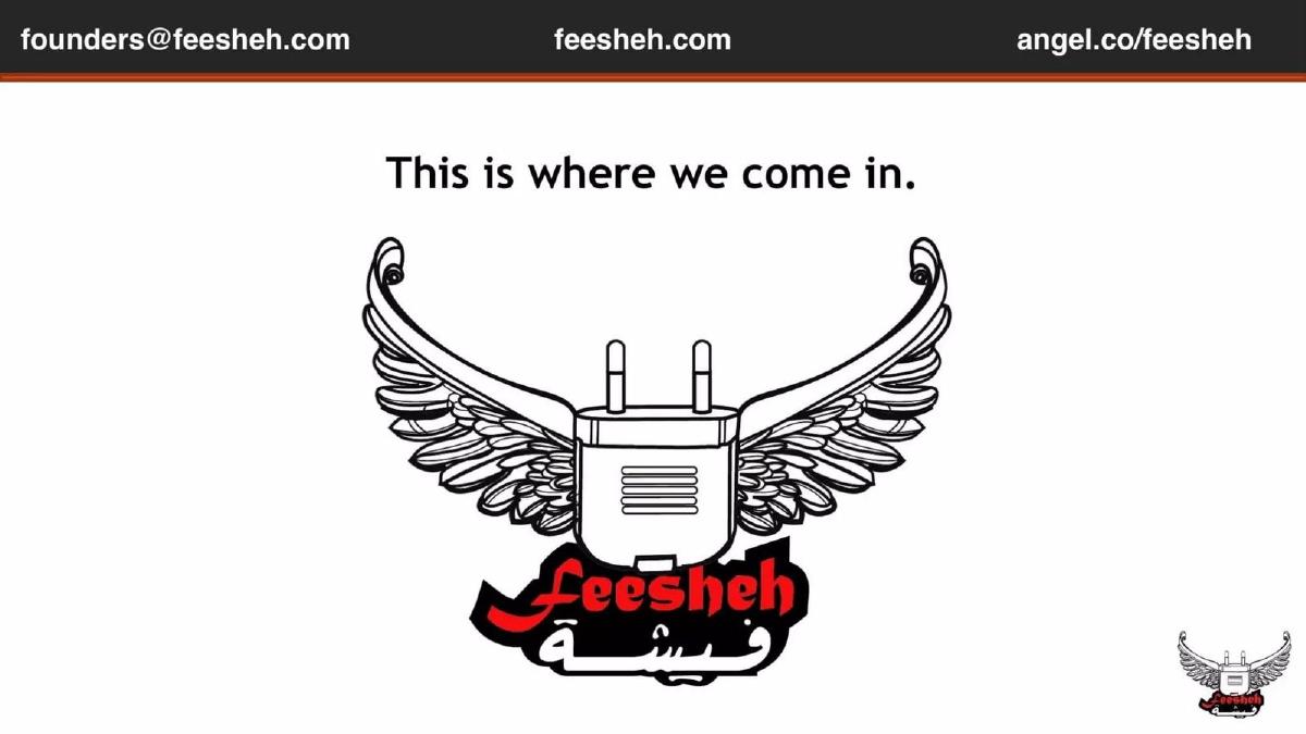 Feesheh pitch deck slide 6 of 12