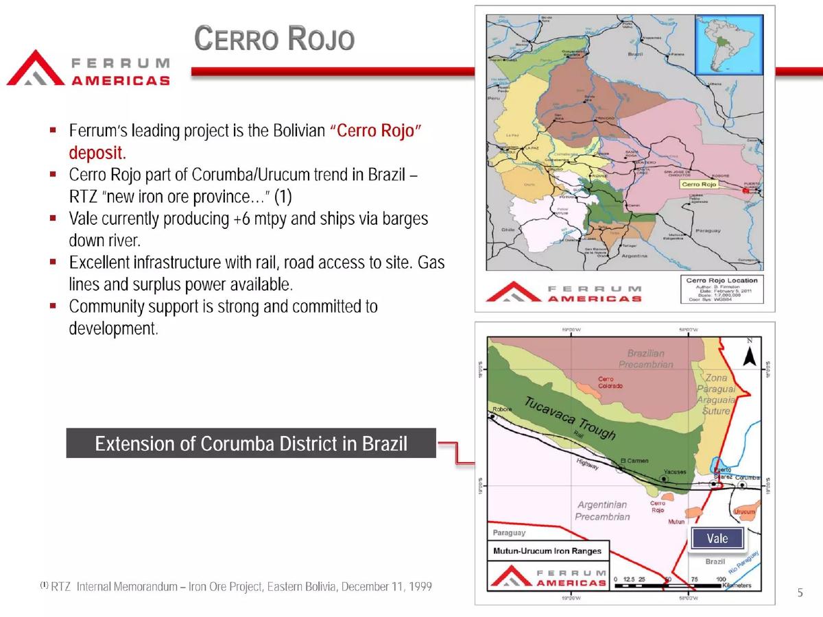 Ferrum Americas pitch deck slide 5 of 23