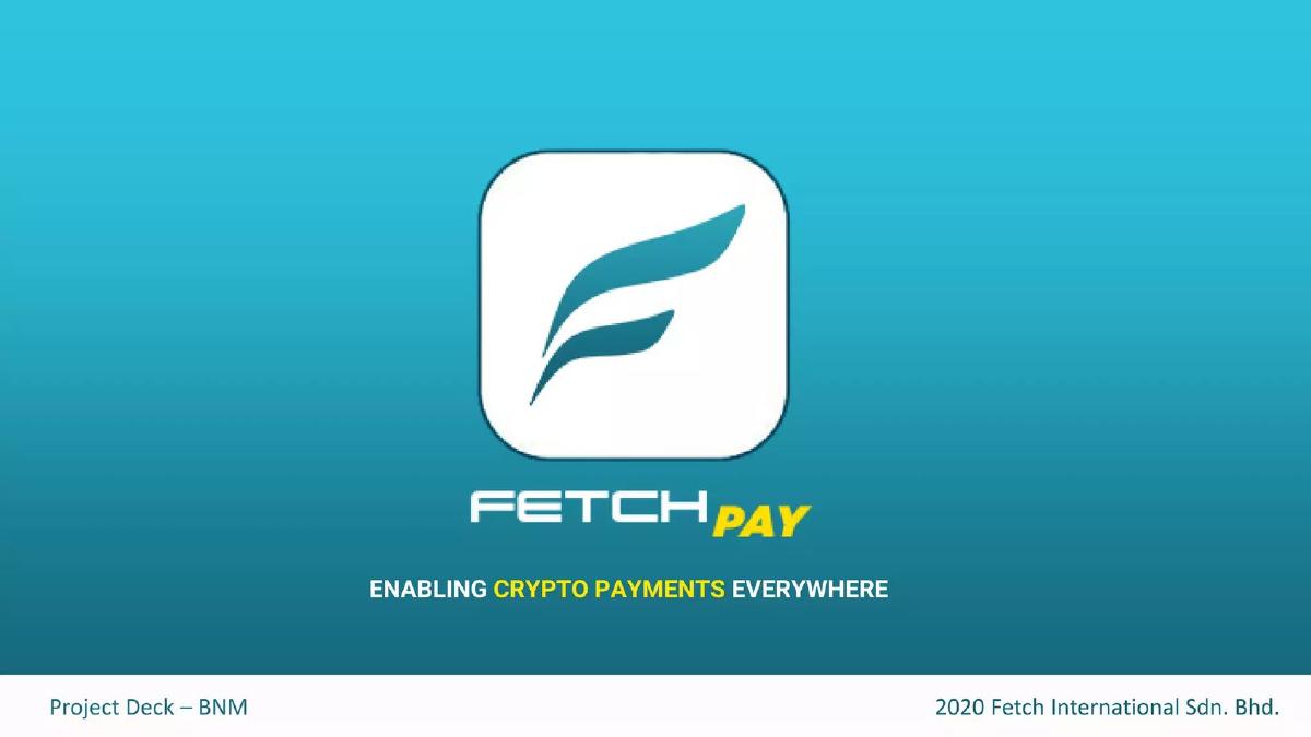 Fetch Payments pitch deck slide 1 of 24