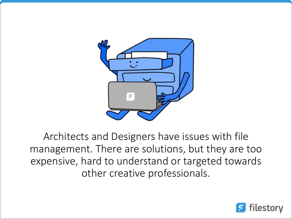 Filestory (getfilestory.com) pitch deck slide 2 of 14