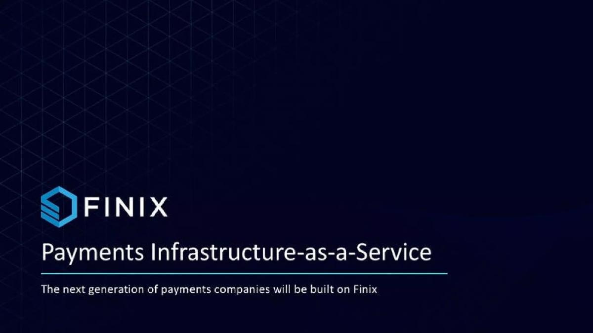 Finix pitch deck slide 1 of 21