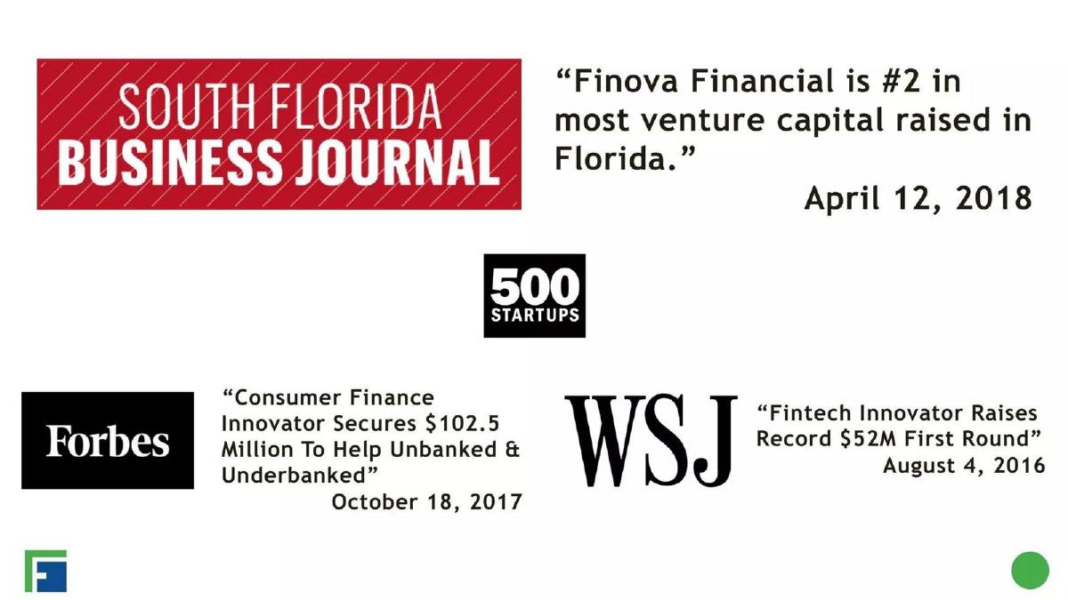 Finova Financial pitch deck slide 2 of 14
