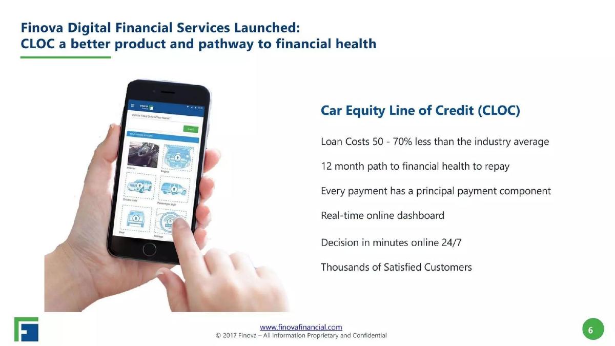 Finova Financial pitch deck slide 6 of 14