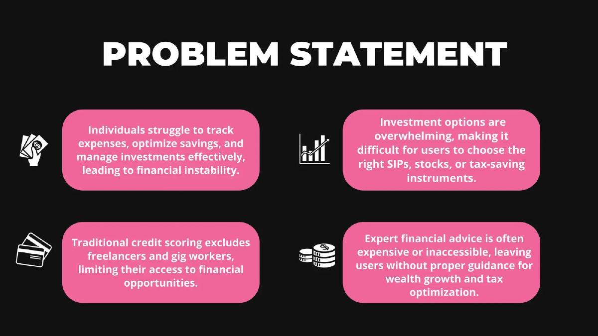 Finovo pitch deck slide 2 of 8
