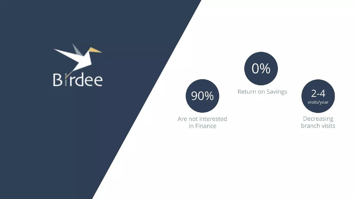Birdee pitch deck slide 2 of 15