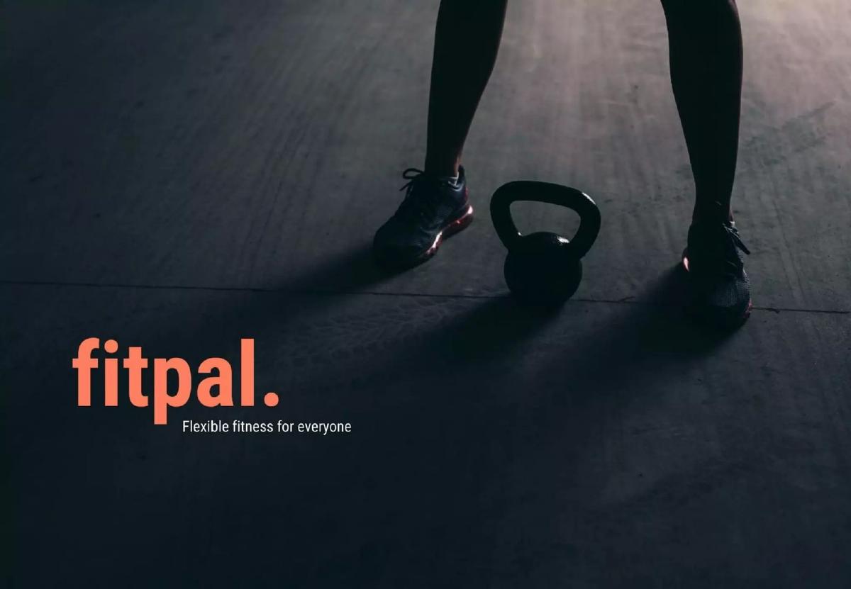 Fitpal pitch deck slide 1 of 14