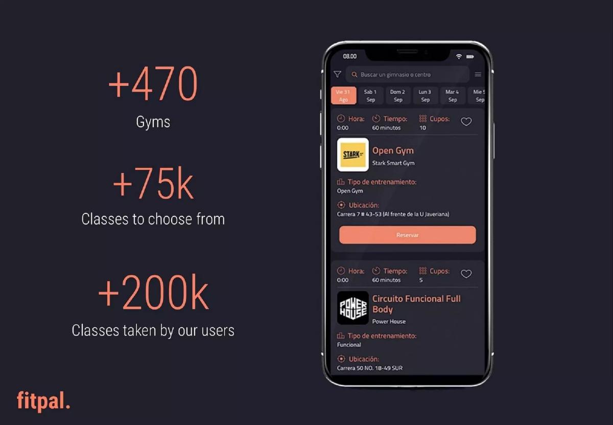 Fitpal pitch deck traction slide 8