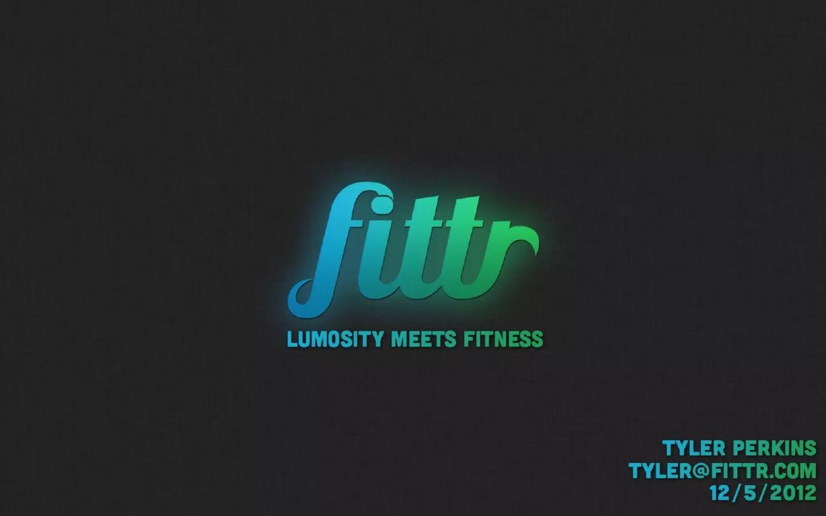 Fittr pitch deck slide 1 of 13