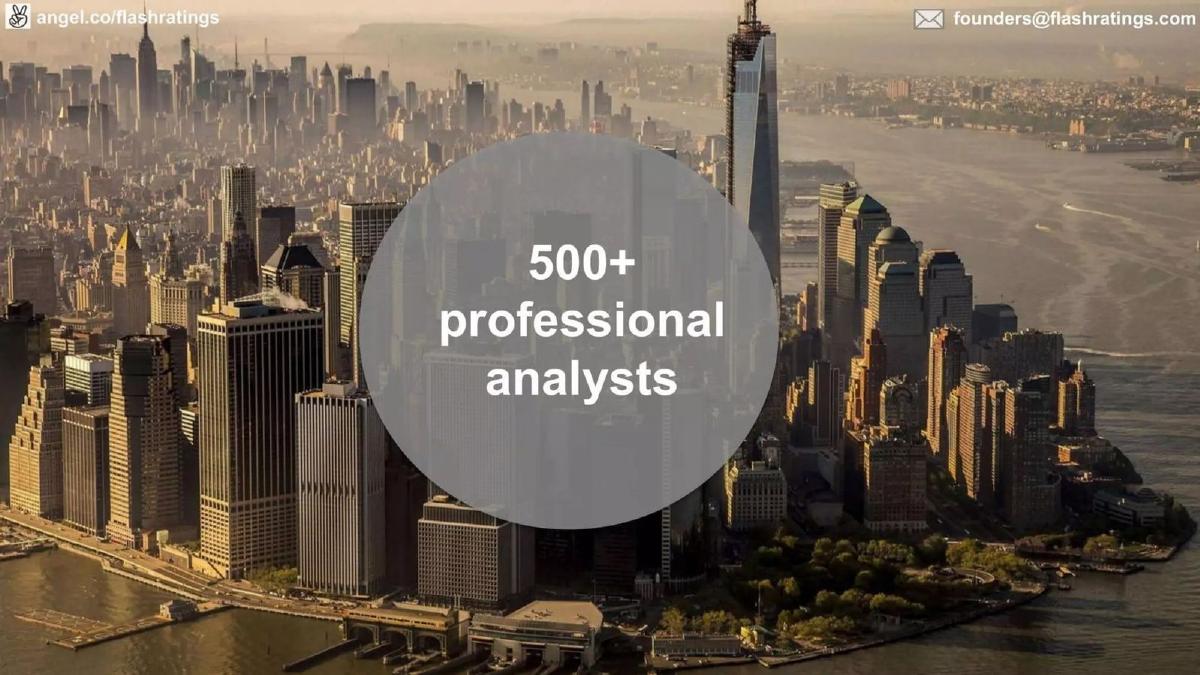FlashRatings pitch deck slide 4 of 11