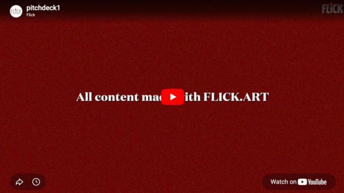 Flick pitch deck slide 4 of 11