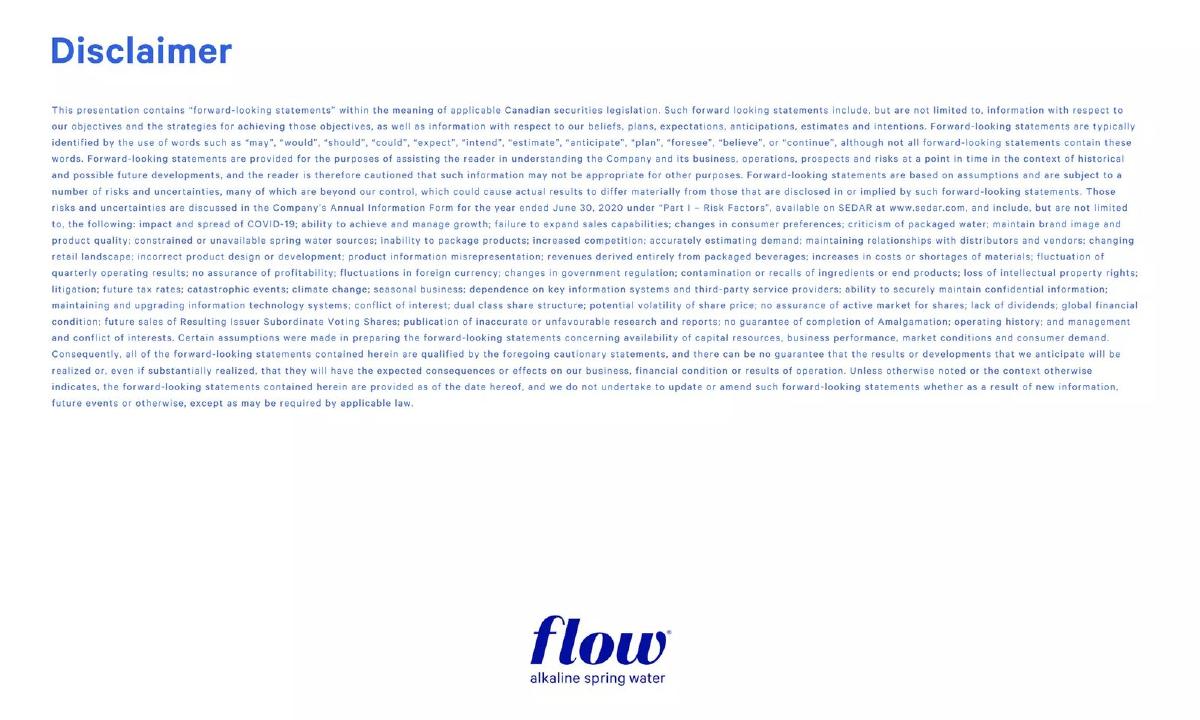Flow Water pitch deck slide 2 of 27