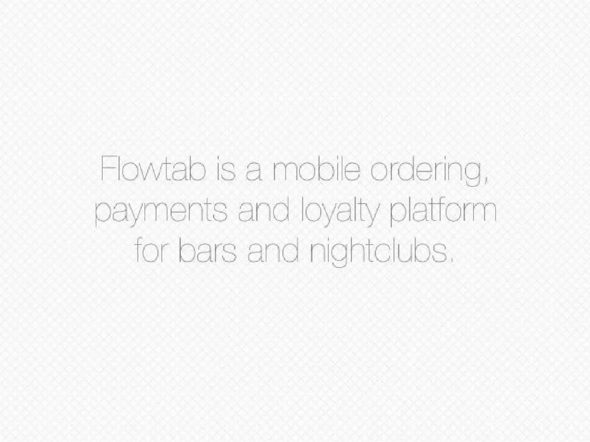 Flowtab pitch deck slide 2 of 10