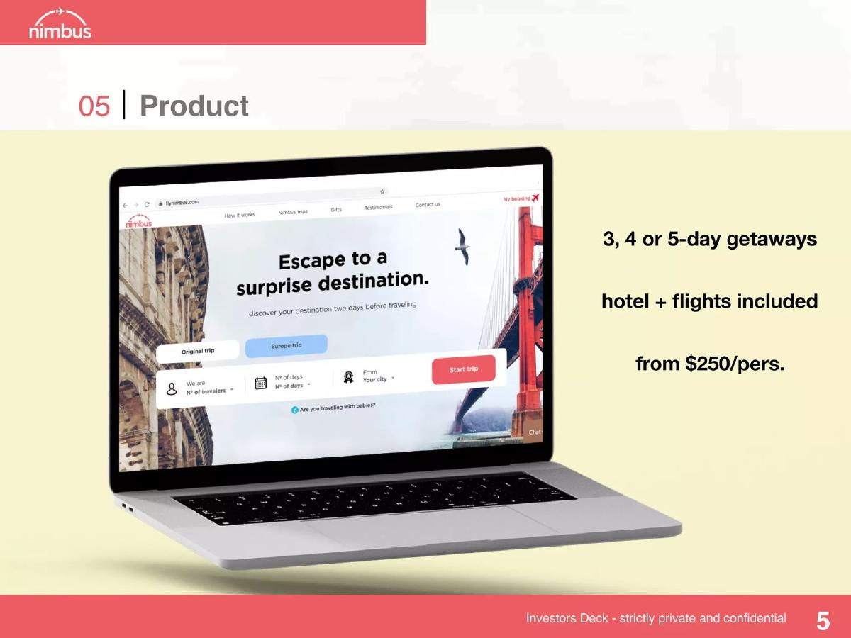 Fly nimbus pitch deck slide 6 of 16