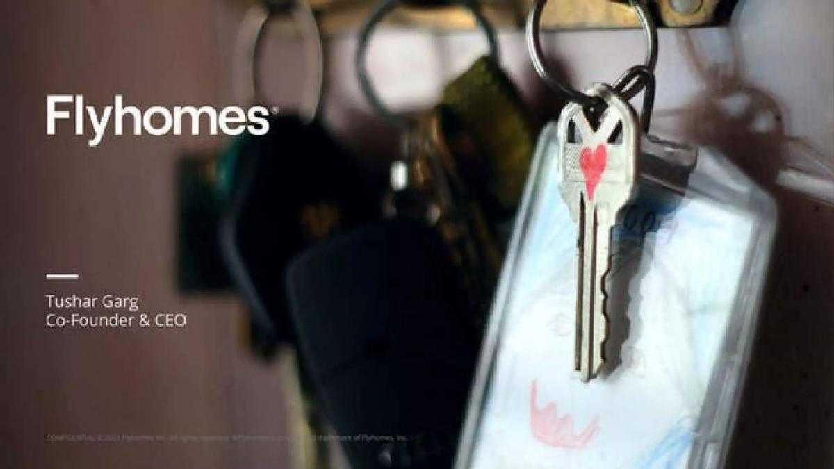 Flyhomes pitch deck slide 1 of 20