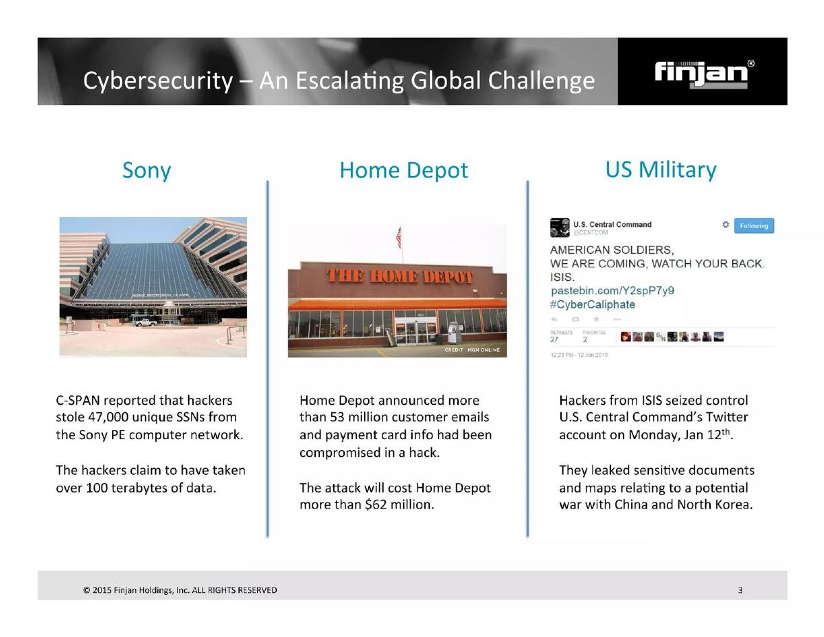 Finjan Holdings, Inc. pitch deck slide 3 of 19