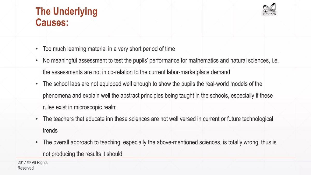 FOEVR pitch deck slide 3 of 14