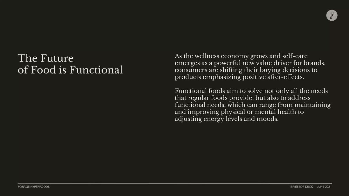 Forage Hyperfoods Inc pitch deck slide 3 of 18