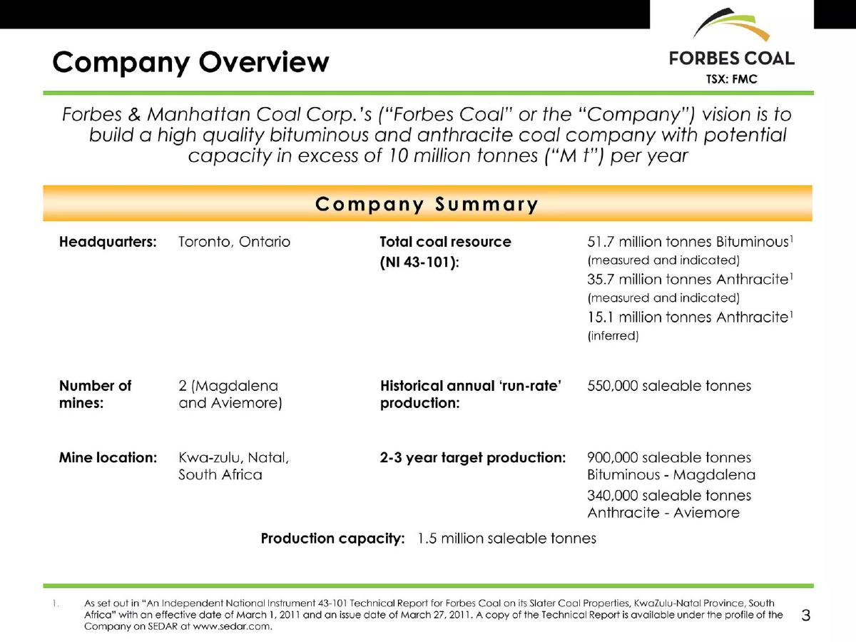 ForbesCoal pitch deck slide 3 of 37