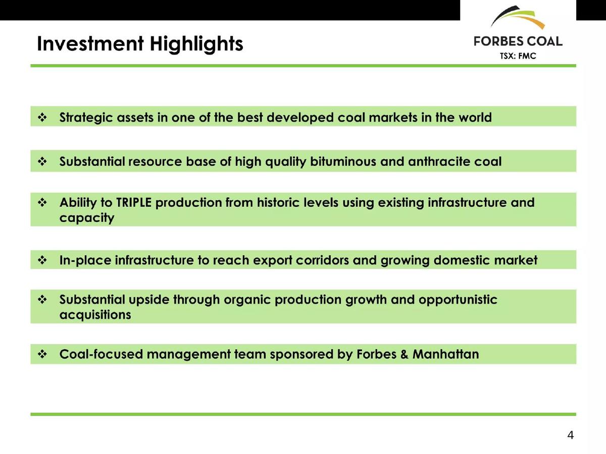 ForbesCoal pitch deck slide 4 of 37