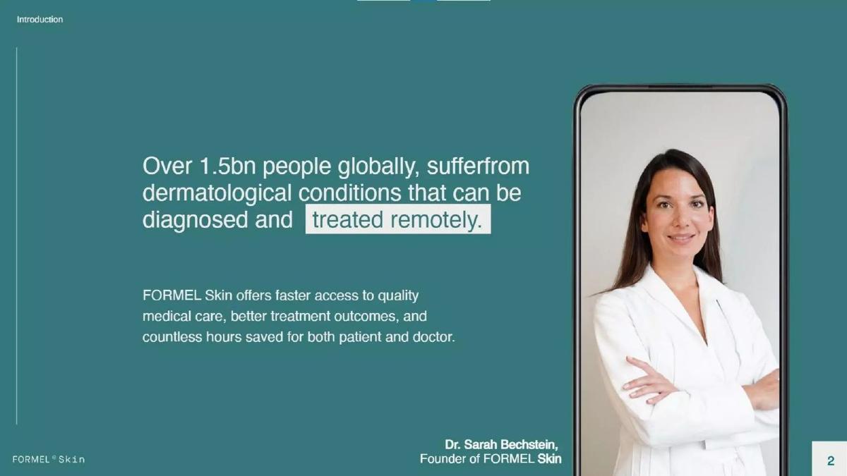 FORMEL Skin pitch deck slide 2 of 8
