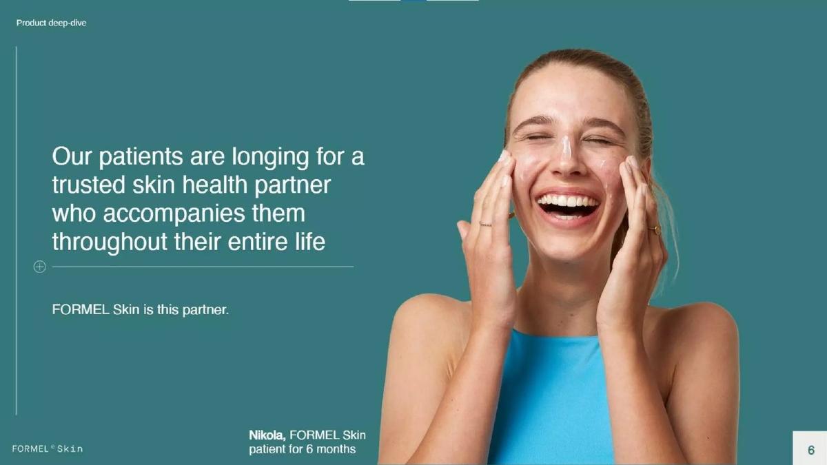 FORMEL Skin pitch deck slide 6 of 8