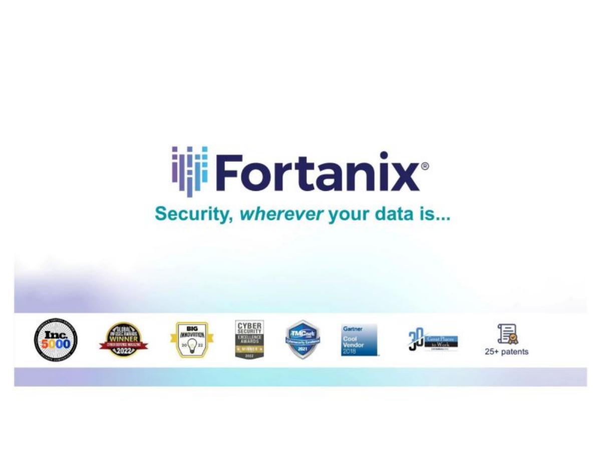 Fortanix pitch deck slide 1 of 14