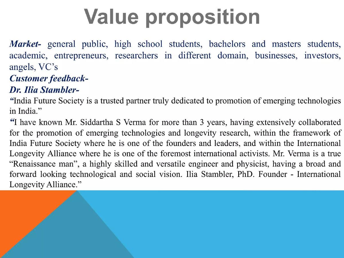 India Future Society pitch deck slide 4 of 18