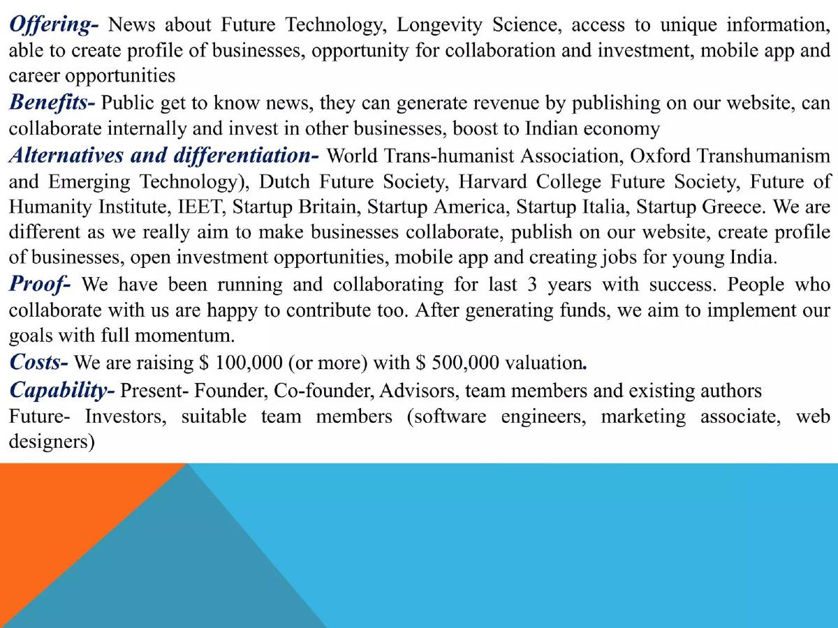 India Future Society pitch deck slide 5 of 18