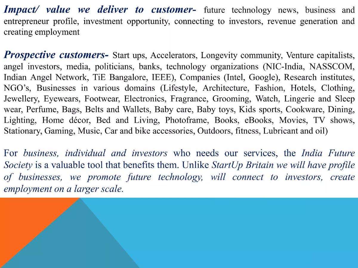 India Future Society pitch deck slide 6 of 18