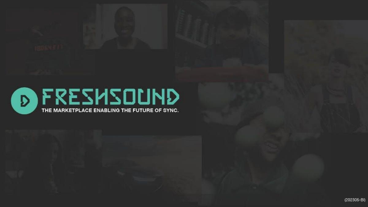 Freshsound pitch deck slide 1 of 7