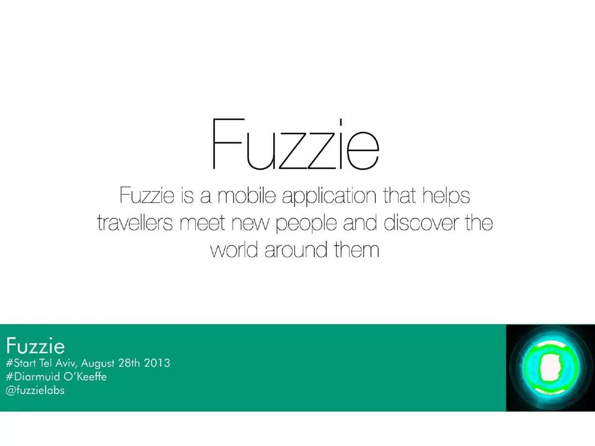 Fuzzie pitch deck slide 2 of 10