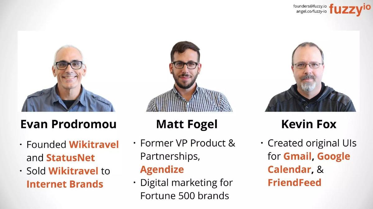 Fuzzy.ai pitch deck slide 5 of 7