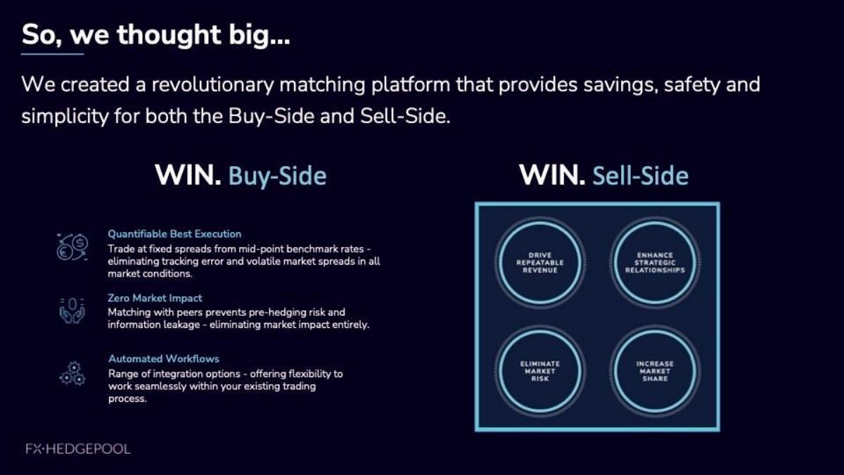 FX HedgePool pitch deck slide 6 of 11