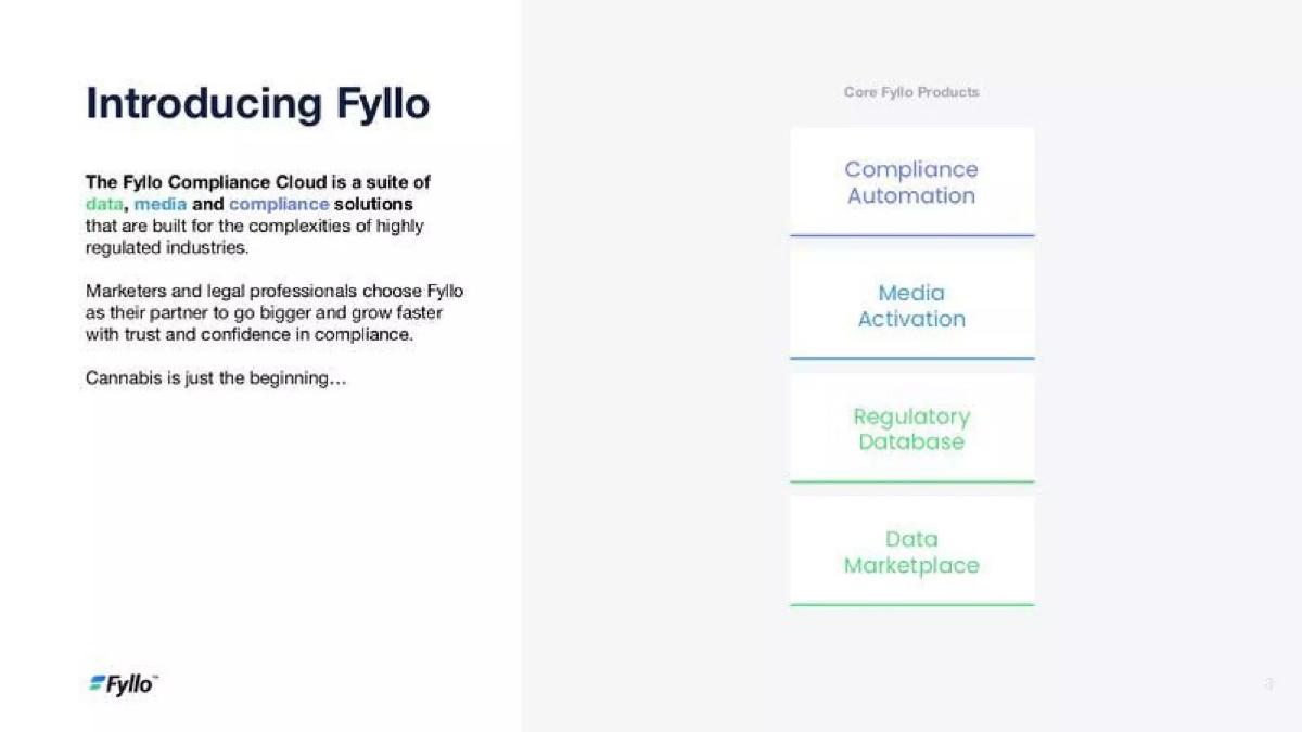 Fyllo pitch deck slide 3 of 14