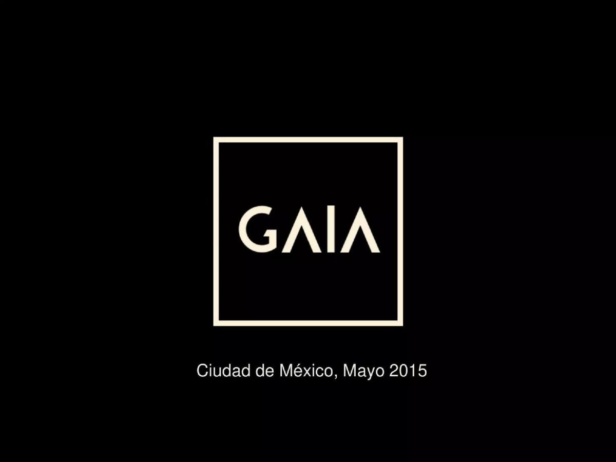 Gaia Design pitch deck slide 1 of 22