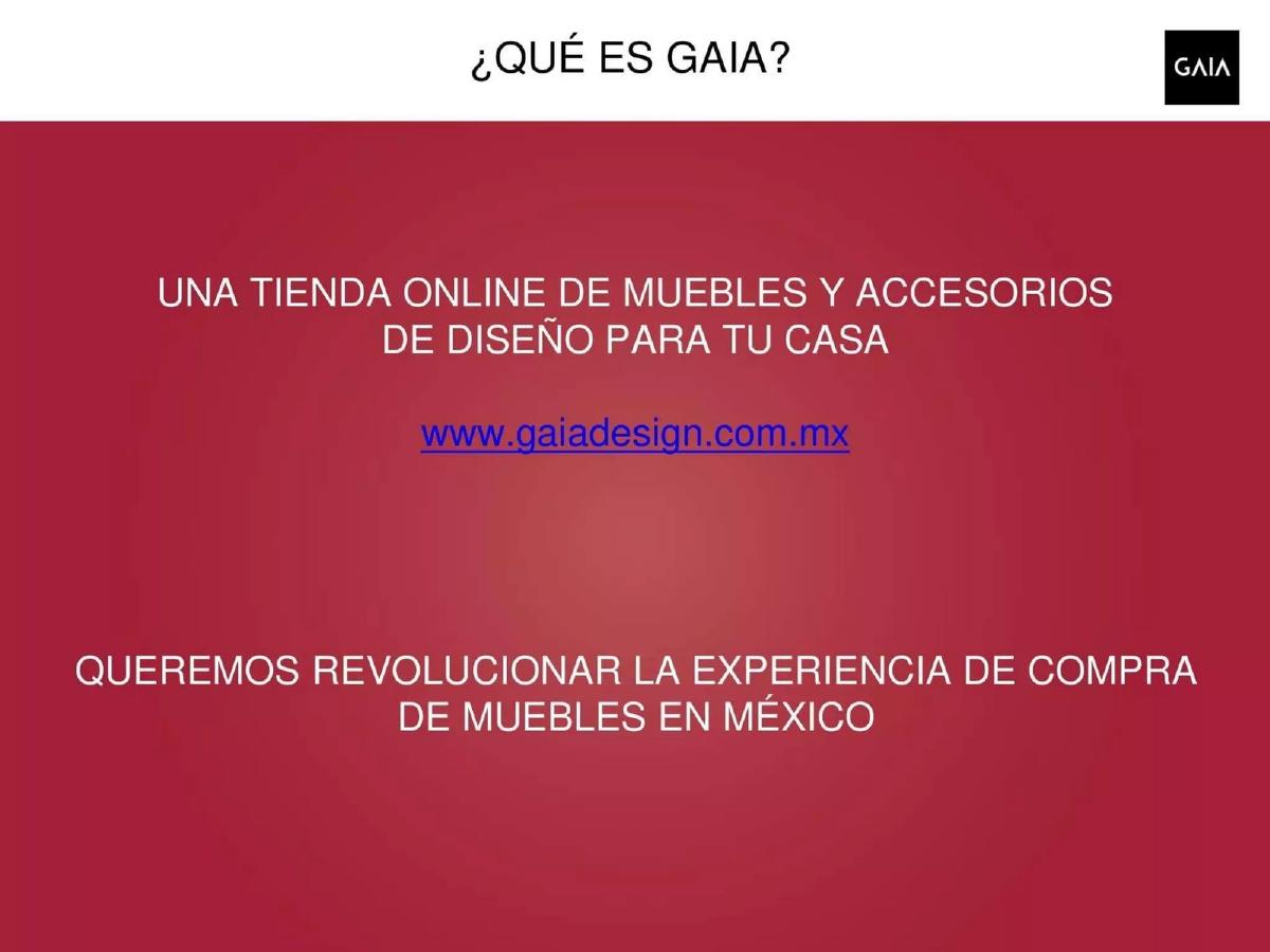 Gaia Design pitch deck slide 4 of 22