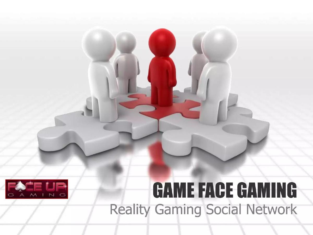 Game Face Gaming pitch deck slide 1 of 26