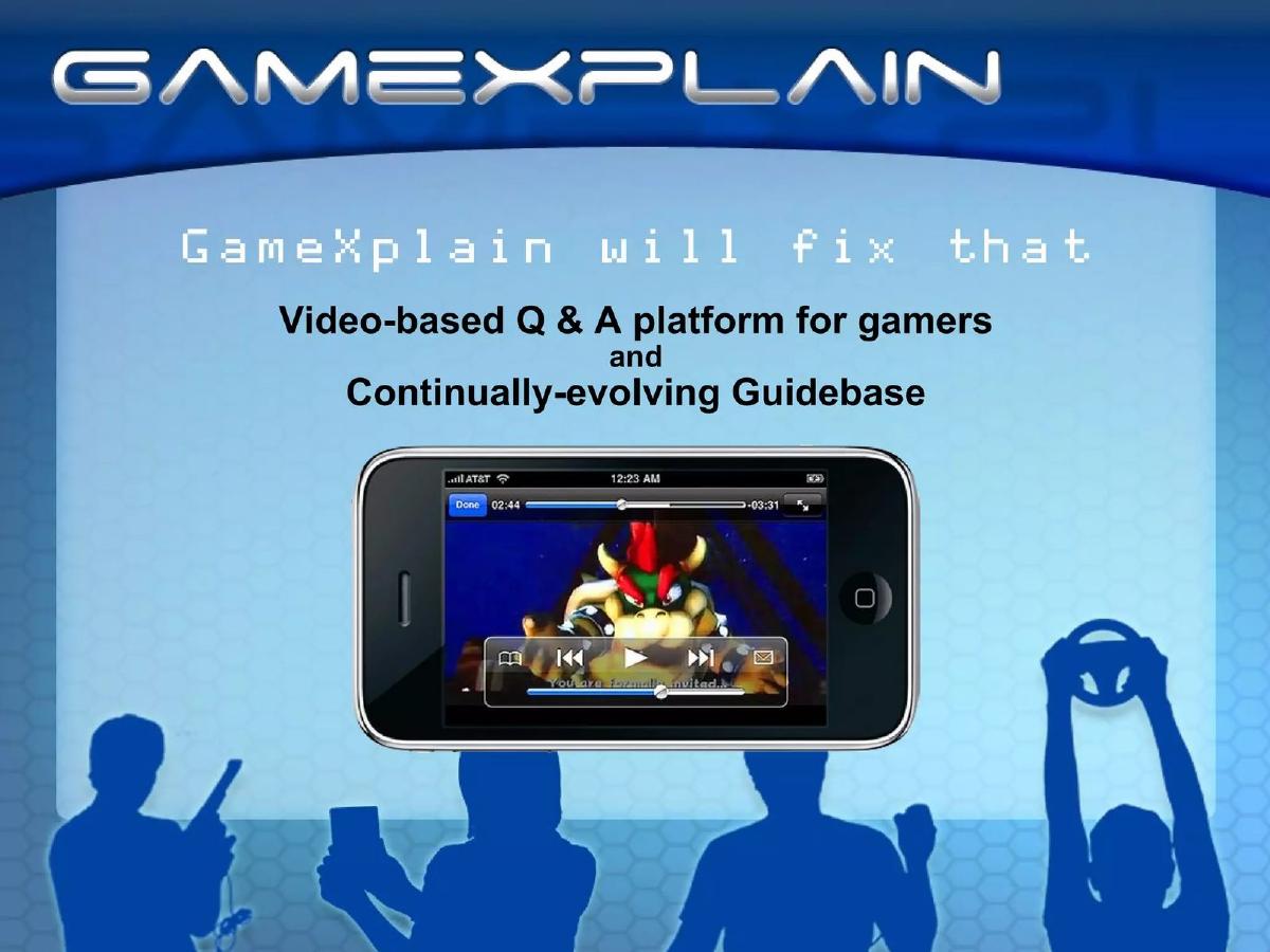 GameXplain pitch deck slide 5 of 15