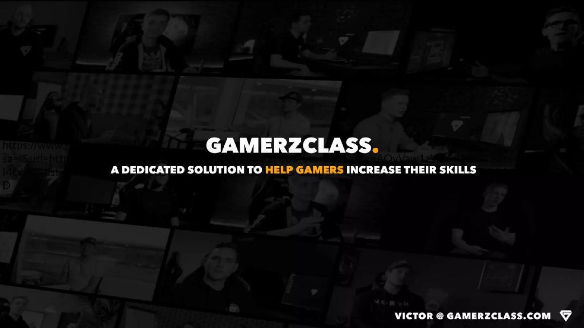 GamerzClass pitch deck slide 1 of 8