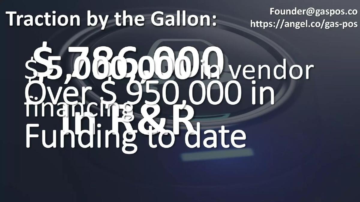 Gas Pos pitch deck slide 2 of 7