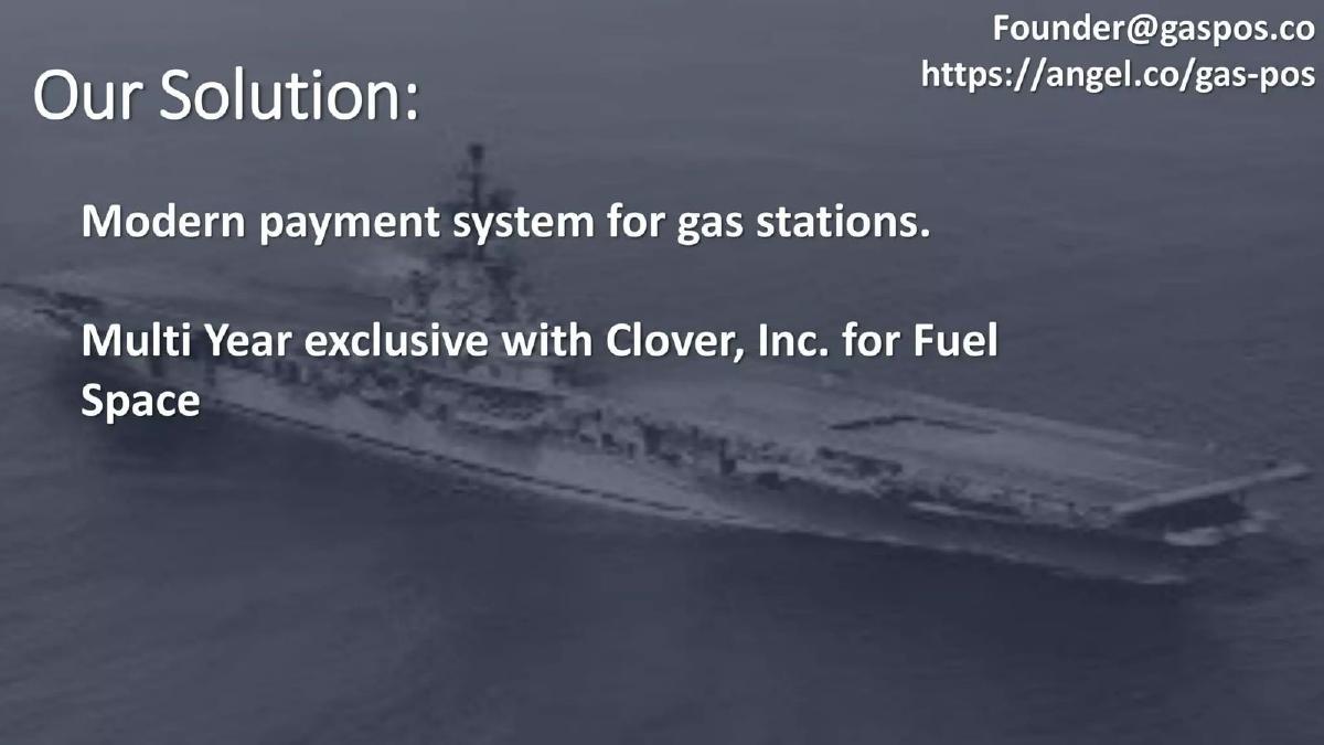 Gas Pos pitch deck slide 4 of 7