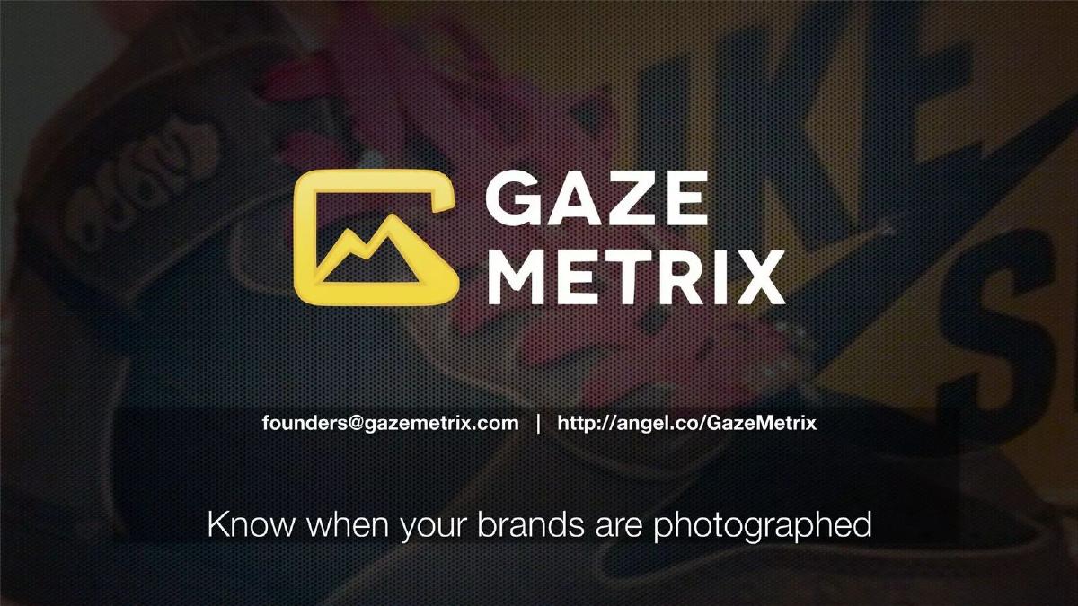 gazeMetrix pitch deck slide 1 of 33