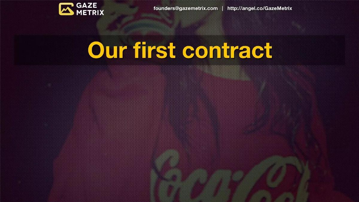 gazeMetrix pitch deck slide 4 of 33