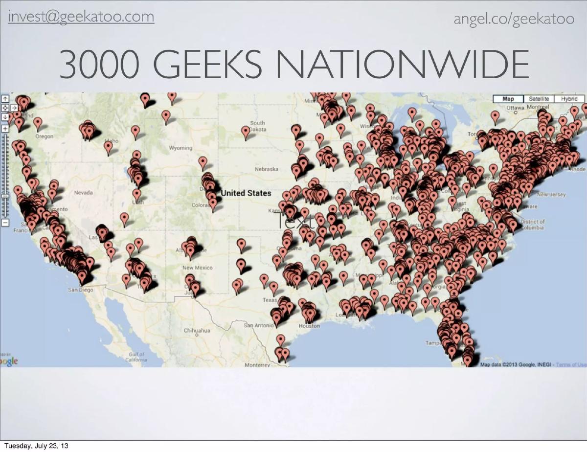 Geekatoo pitch deck slide 5 of 16