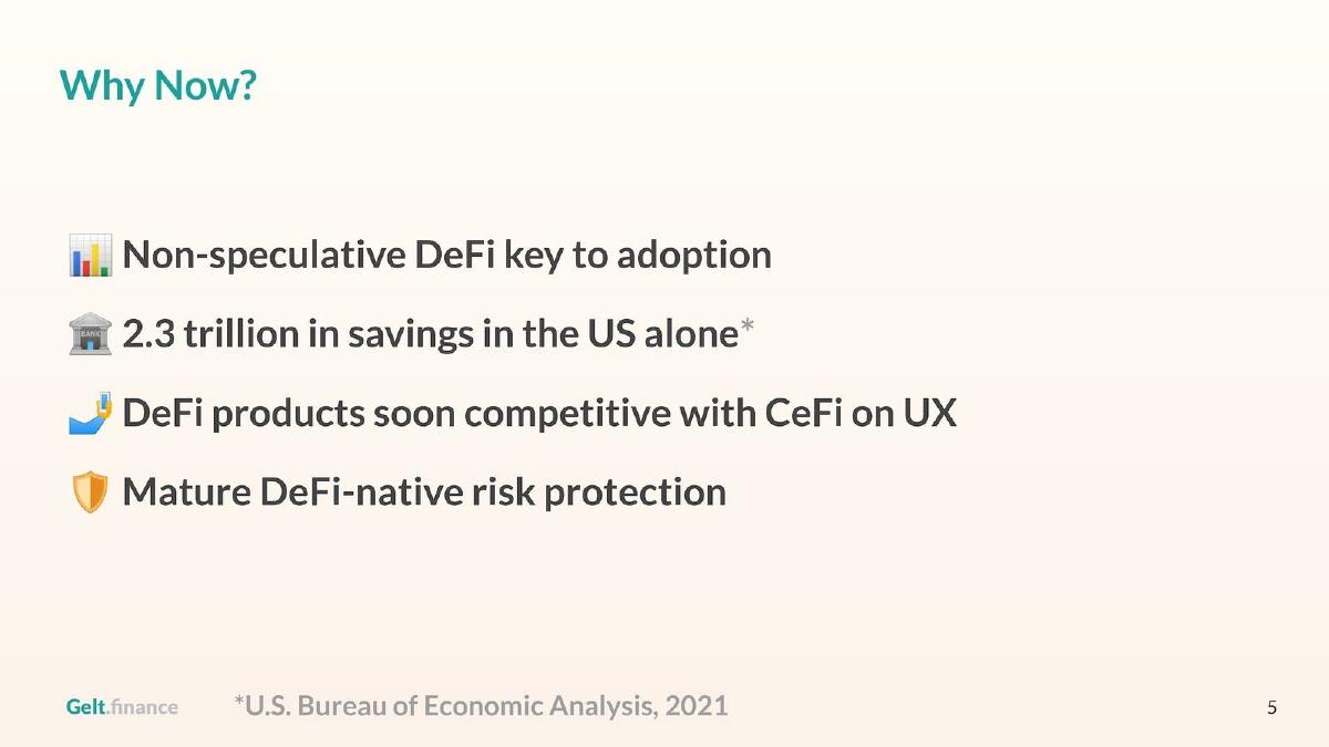Gelt pitch deck slide 6 of 11