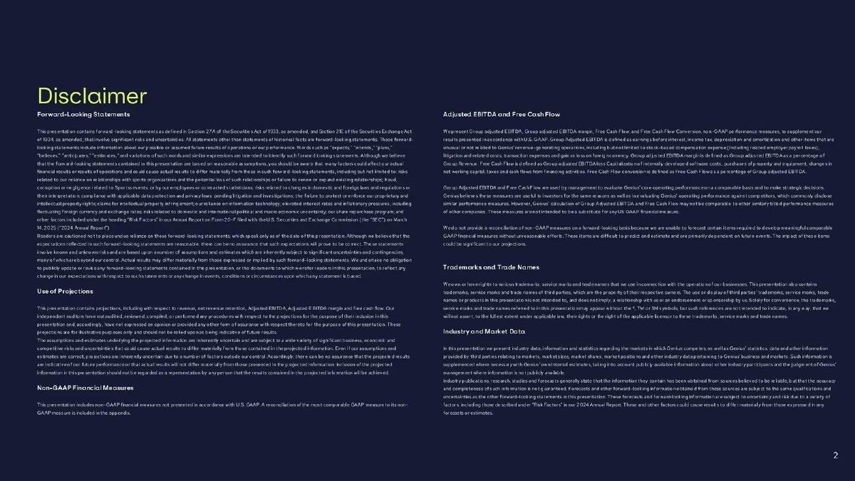 Genius Sports (GeniusIQ) pitch deck slide 2 of 113