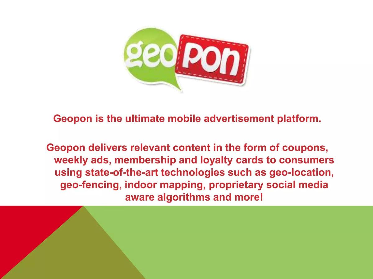 GEOPON pitch deck slide 2 of 11