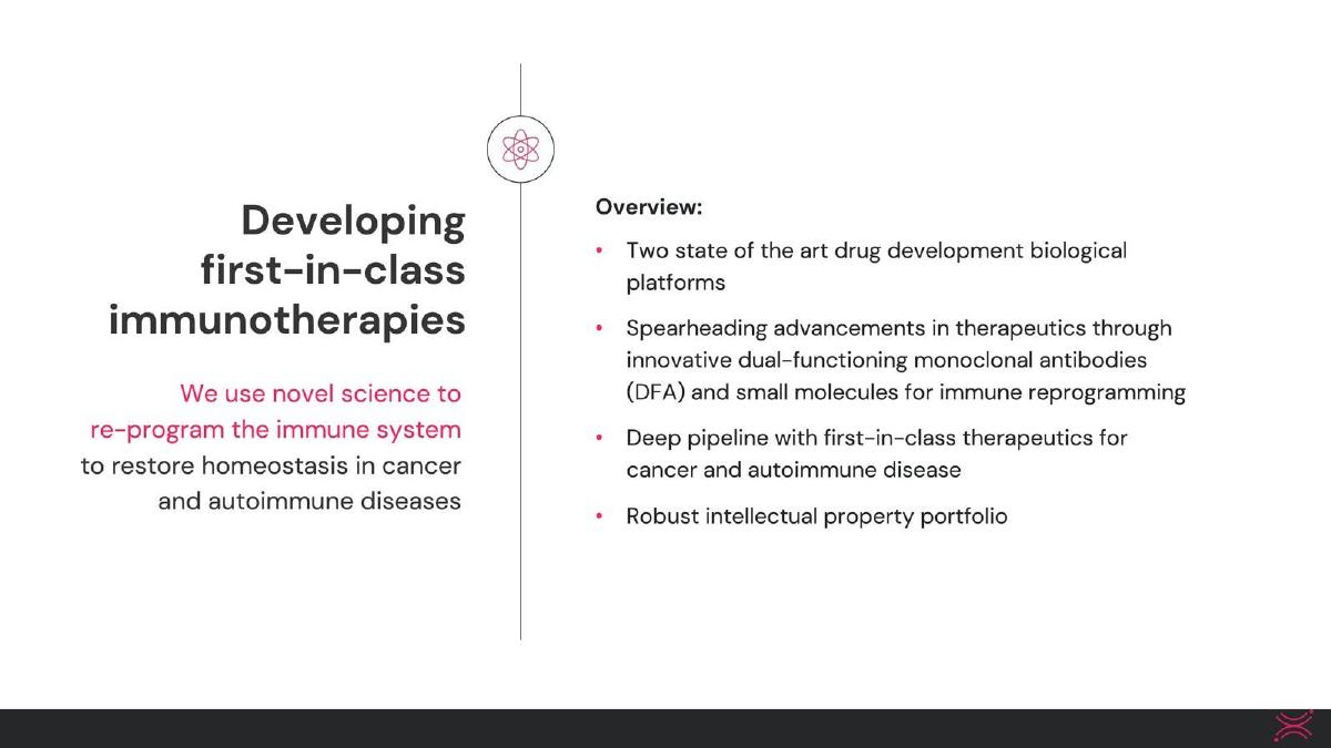 Georgiamune pitch deck slide 2 of 20