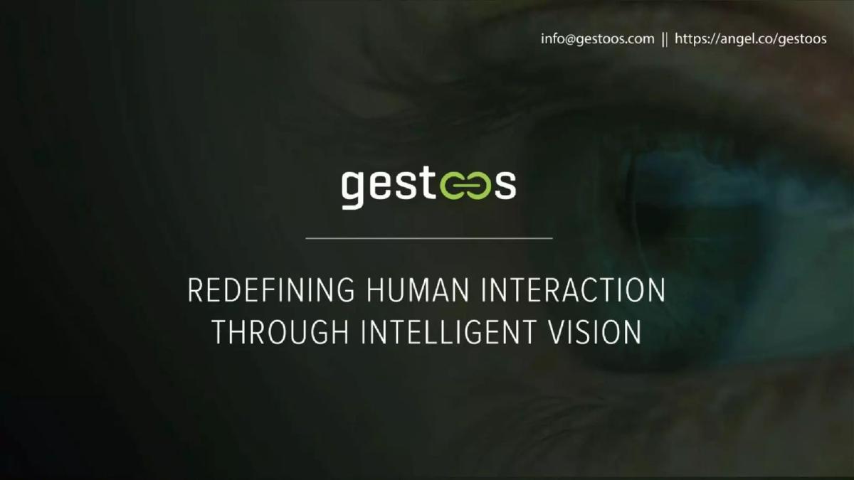 Gestoos pitch deck slide 1 of 9